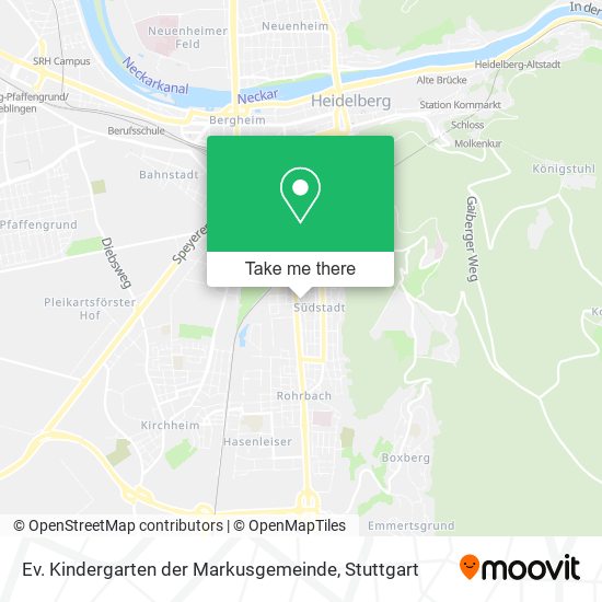 Ev. Kindergarten der Markusgemeinde map