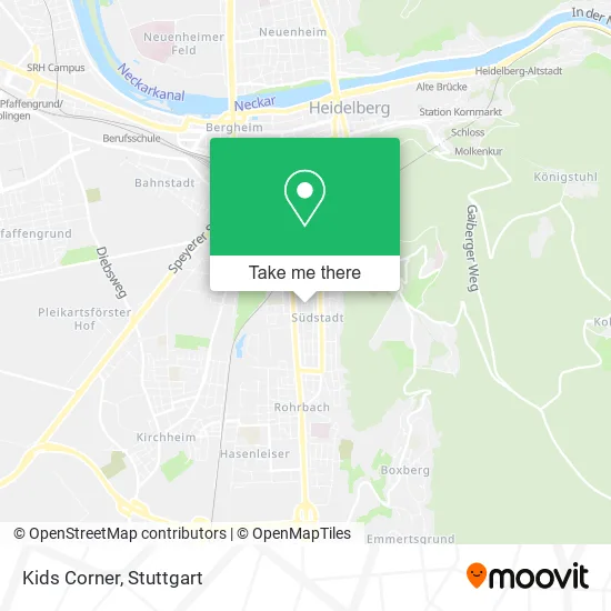 Карта Kids Corner
