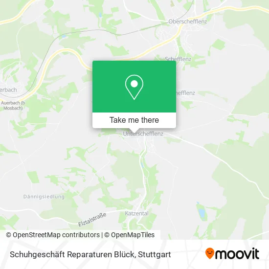 Карта Schuhgeschäft Reparaturen Blück