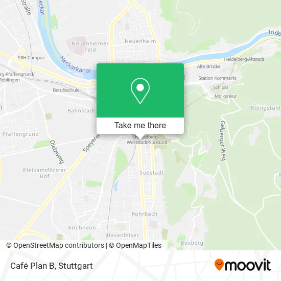 Карта Café Plan B