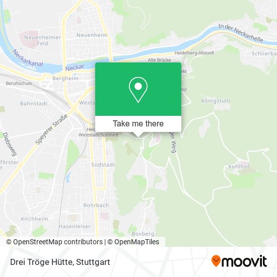 Drei Tröge Hütte map