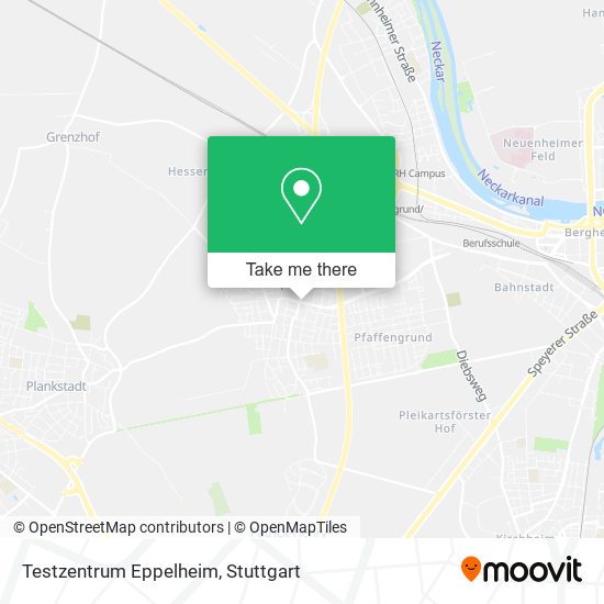Карта Testzentrum Eppelheim