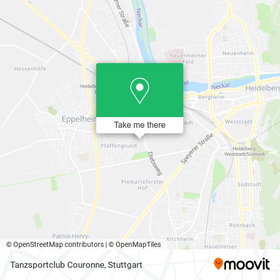 Tanzsportclub Couronne map
