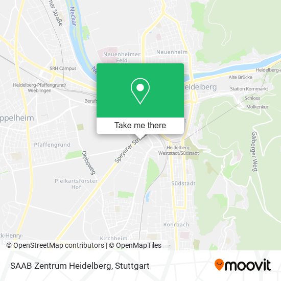 Карта SAAB Zentrum Heidelberg