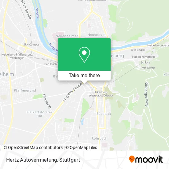 Карта Hertz Autovermietung