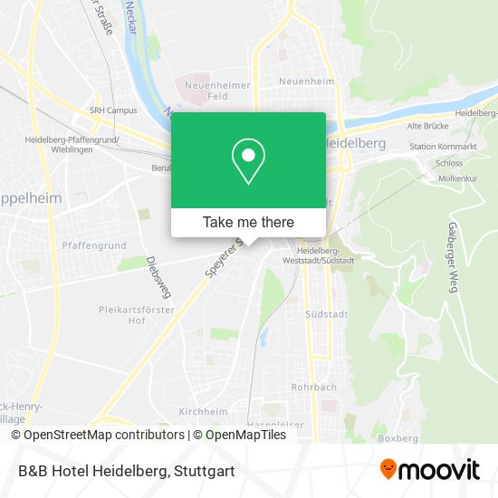 B&B Hotel Heidelberg map