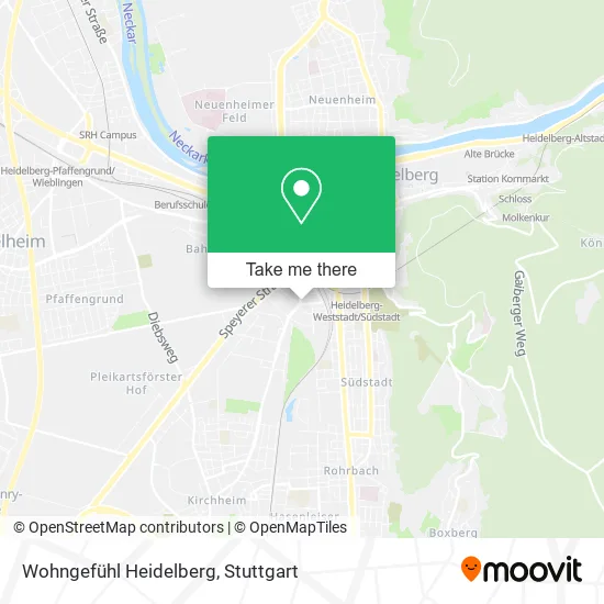 Карта Wohngefühl Heidelberg