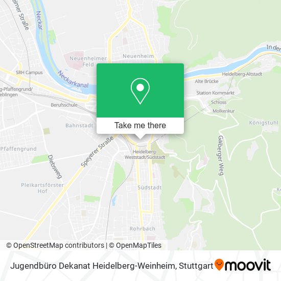 Jugendbüro Dekanat Heidelberg-Weinheim map