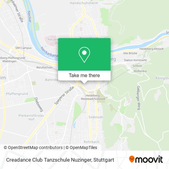Creadance Club Tanzschule Nuzinger map