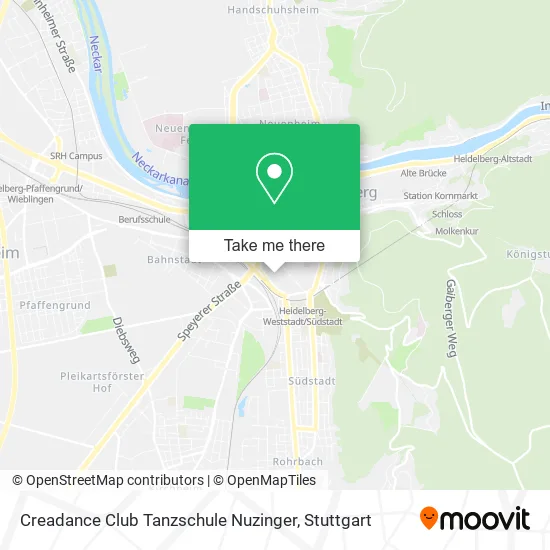 Карта Creadance Club Tanzschule Nuzinger