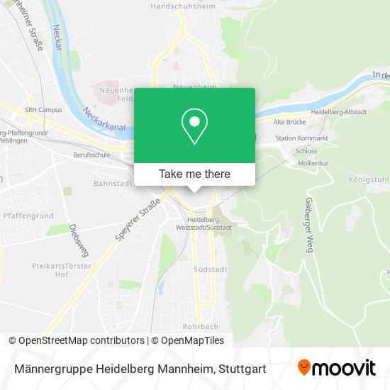 Männergruppe Heidelberg Mannheim map