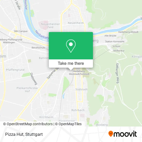 Карта Pizza Hut