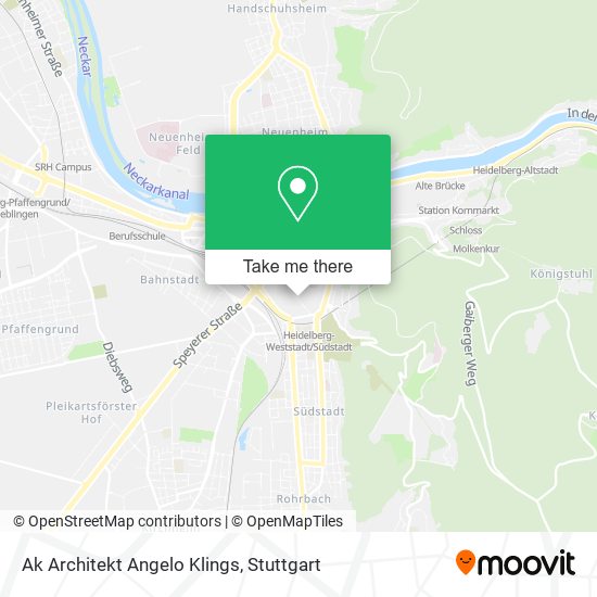Ak Architekt Angelo Klings map