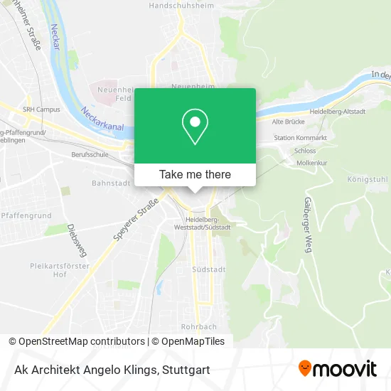 Карта Ak Architekt Angelo Klings