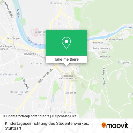 Карта Kindertageseinrichtung des Studentenwerkes
