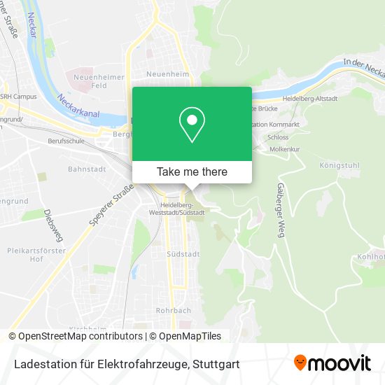 Ladestation für Elektrofahrzeuge map