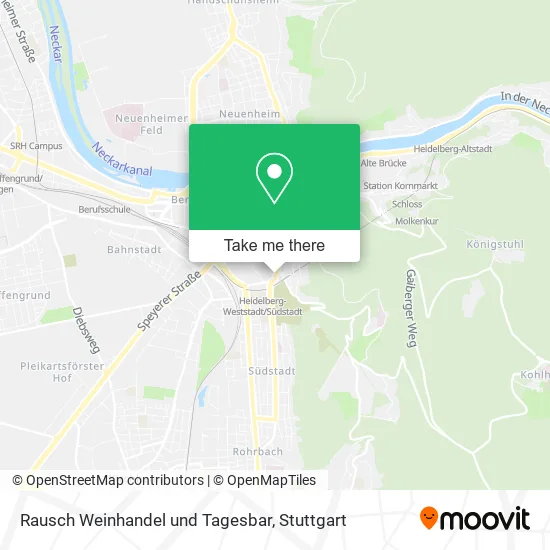 Карта Rausch Weinhandel und Tagesbar