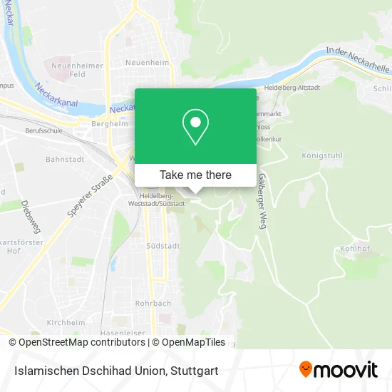 Islamischen Dschihad Union map