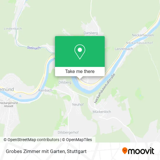 Карта Grobes Zimmer mit Garten
