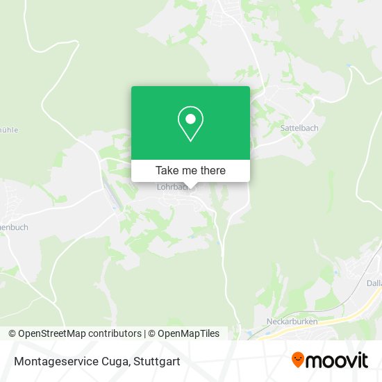 Montageservice Cuga map