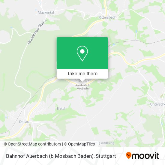 Bahnhof Auerbach (b Mosbach Baden) map