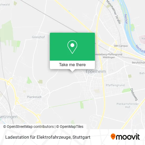 Карта Ladestation für Elektrofahrzeuge