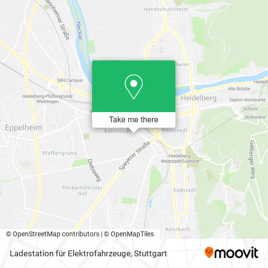 Карта Ladestation für Elektrofahrzeuge
