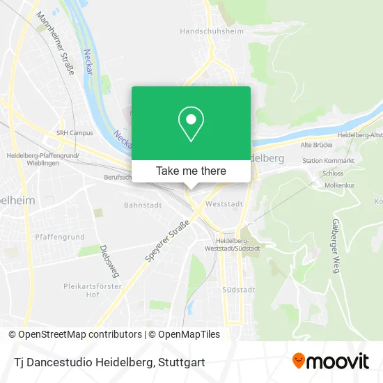 Карта Tj Dancestudio Heidelberg