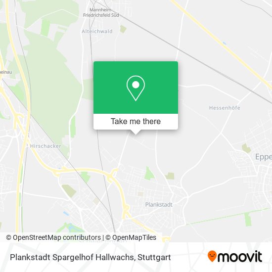 Карта Plankstadt Spargelhof Hallwachs