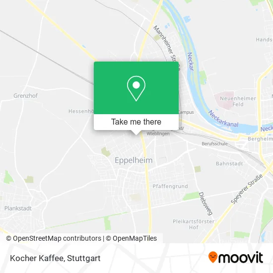 Карта Kocher Kaffee