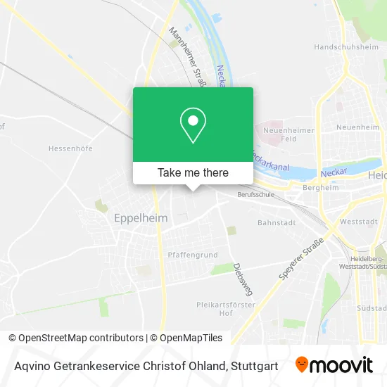 Карта Aqvino Getrankeservice Christof Ohland