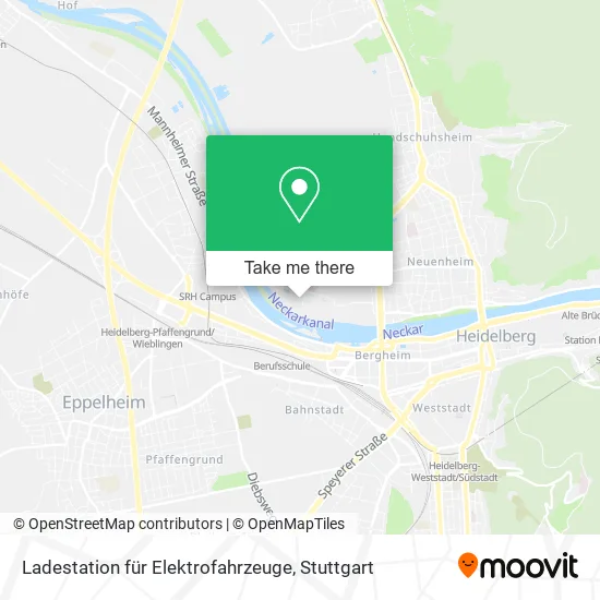 Карта Ladestation für Elektrofahrzeuge