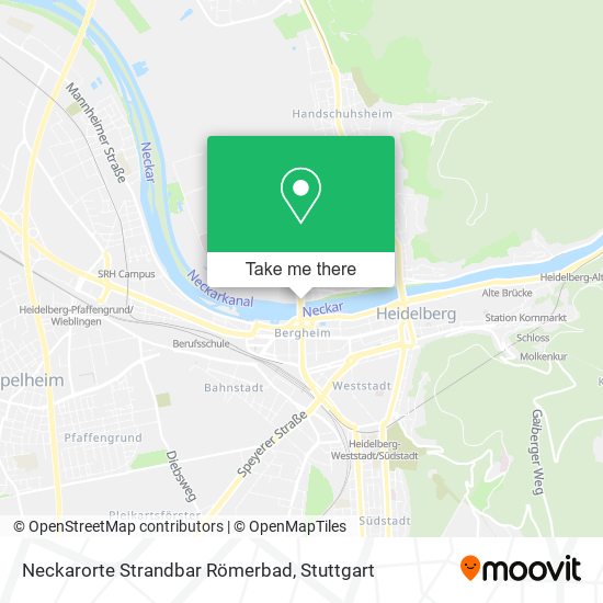 Карта Neckarorte Strandbar Römerbad