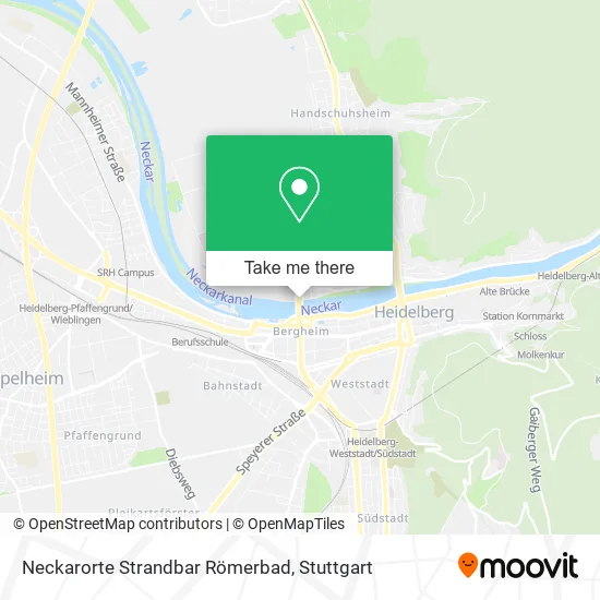 Карта Neckarorte Strandbar Römerbad