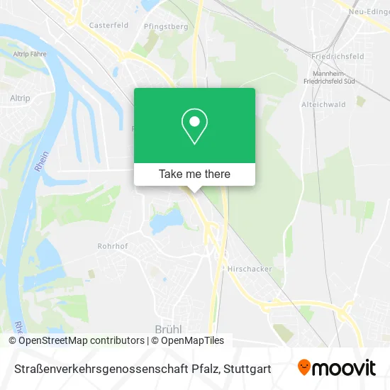 Карта Straßenverkehrsgenossenschaft Pfalz