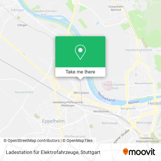 Карта Ladestation für Elektrofahrzeuge