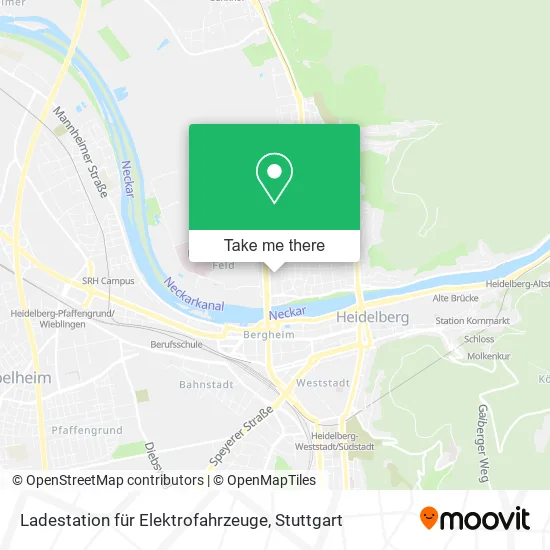Карта Ladestation für Elektrofahrzeuge