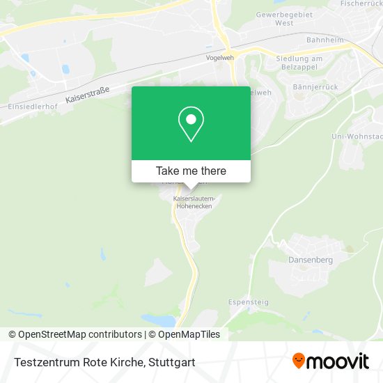 Testzentrum Rote Kirche map