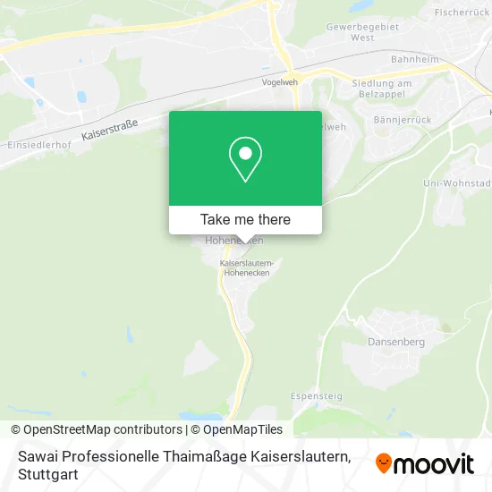Карта Sawai Professionelle Thaimaßage Kaiserslautern