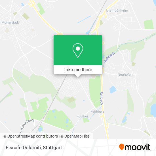 Eiscafé Dolomiti map