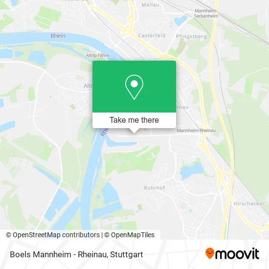 Карта Boels Mannheim - Rheinau