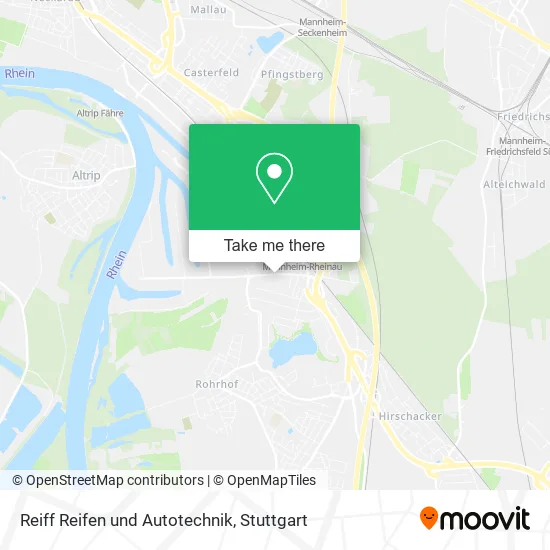 Карта Reiff Reifen und Autotechnik