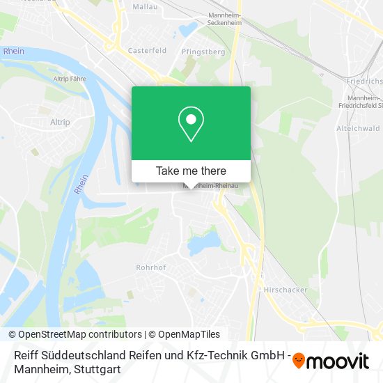 Reiff Süddeutschland Reifen und Kfz-Technik GmbH - Mannheim map