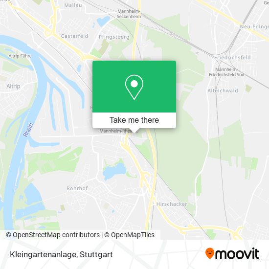 Карта Kleingartenanlage