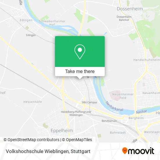 Карта Volkshochschule Wieblingen