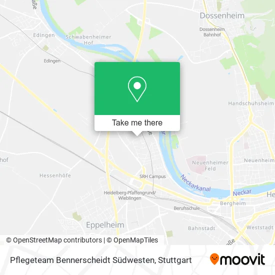 Карта Pflegeteam Bennerscheidt Südwesten