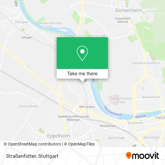 Карта Straßenfutter