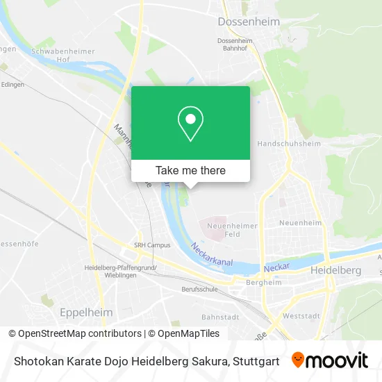 Карта Shotokan Karate Dojo Heidelberg Sakura