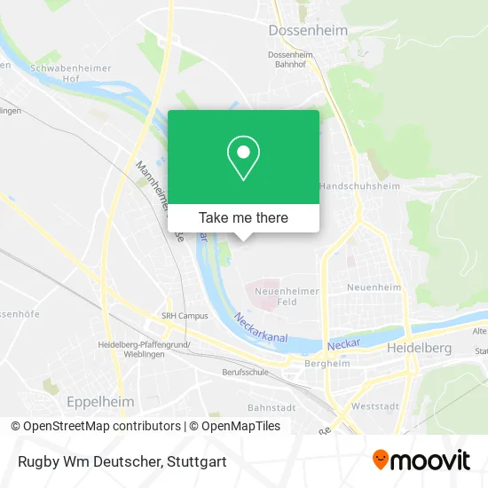Карта Rugby Wm Deutscher