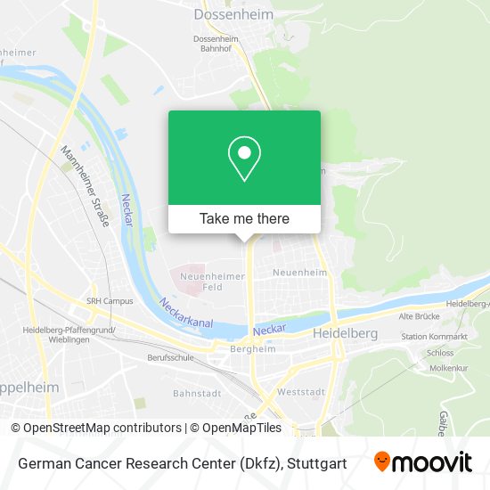 German Cancer Research Center (Dkfz) map